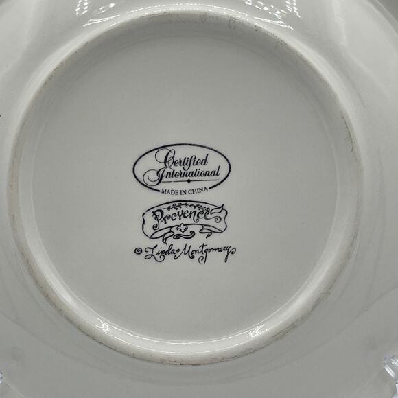 Certified International Provence 8" Plates Linda Montgomery Set 4 - Picture 6 of 9